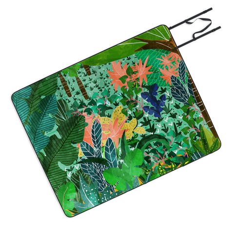 83 Oranges Dense Forest Picnic Blanket