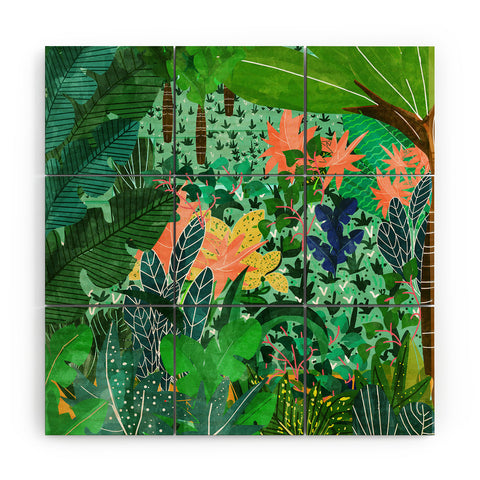 83 Oranges Dense Forest Wood Wall Mural
