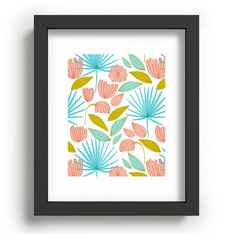83 Oranges Divine Floral Recessed Framing Rectangle