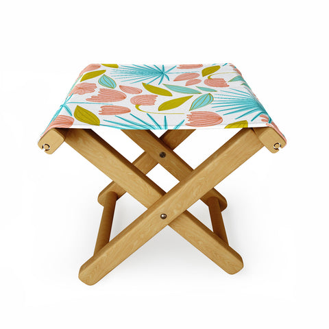 83 Oranges Divine Floral Folding Stool