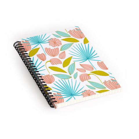83 Oranges Divine Floral Spiral Notebook