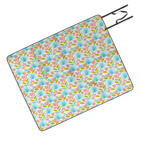 83 Oranges Divine Floral Picnic Blanket