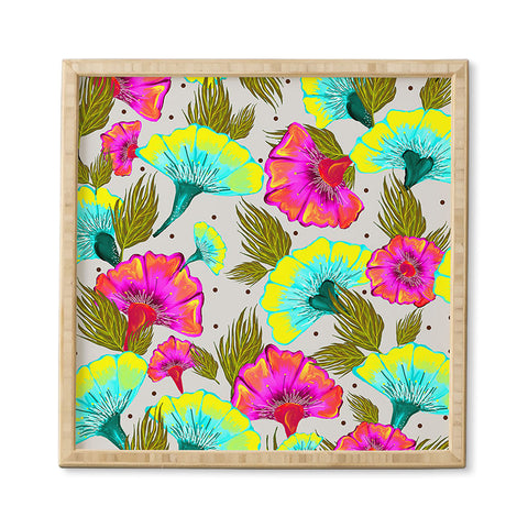 83 Oranges Ecstatic Floral Framed Wall Art