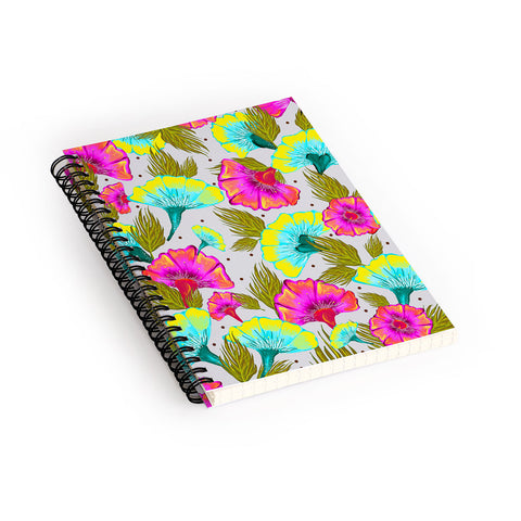 83 Oranges Ecstatic Floral Spiral Notebook