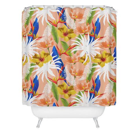 83 Oranges Expression and Purity Shower Curtain