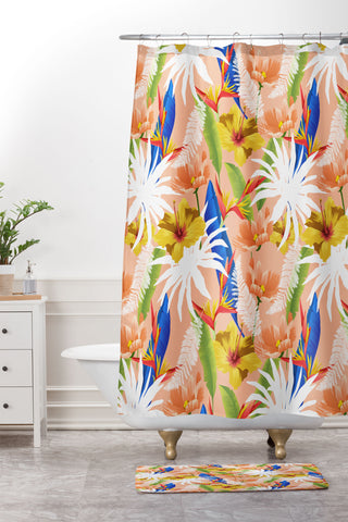 83 Oranges Expression and Purity Shower Curtain And Mat