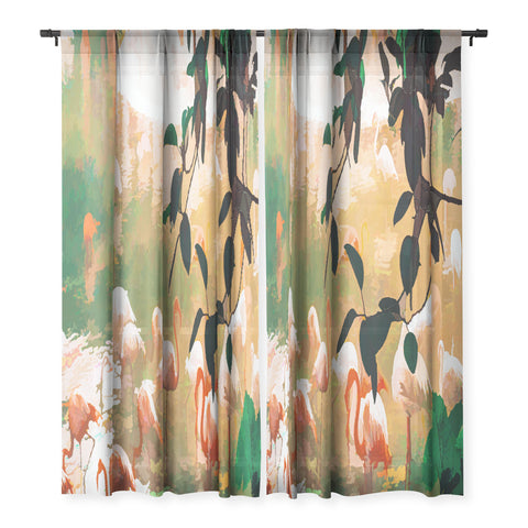 83 Oranges Flamingo Sighting Jungle Nature Sheer Non Repeat