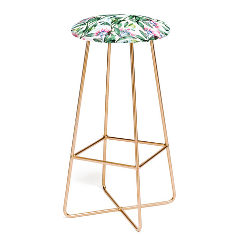 83 Oranges Floral Cure One Bar Stool