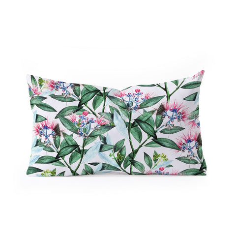 83 Oranges Floral Cure One Oblong Throw Pillow
