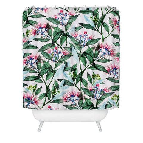 83 Oranges Floral Cure One Shower Curtain