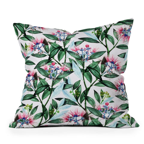 83 Oranges Floral Cure One Throw Pillow
