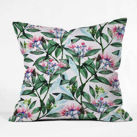 83 Oranges Floral Cure One Outdoor Throw Pillow
