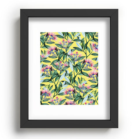 83 Oranges Floral Cure Two Recessed Framing Rectangle