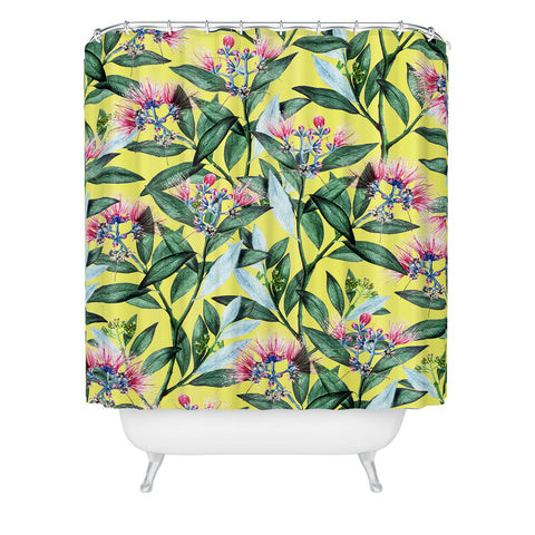 83 Oranges Floral Cure Two Shower Curtain
