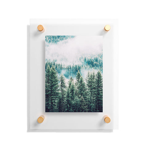 83 Oranges Forest And Fog Floating Acrylic Print