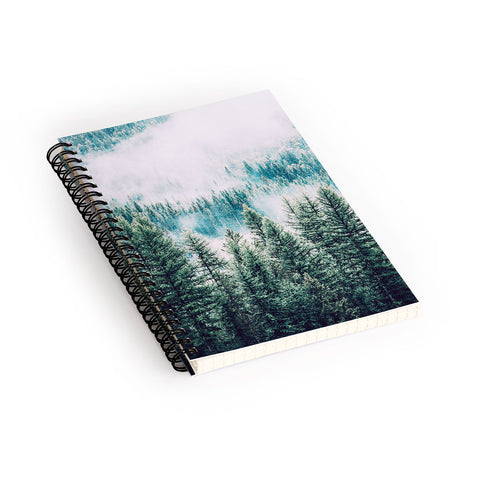 83 Oranges Forest And Fog Spiral Notebook