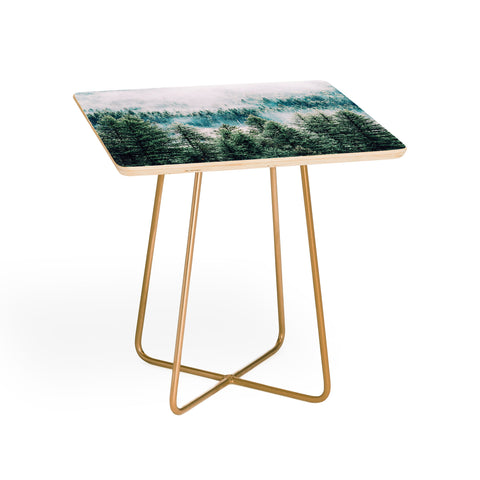 83 Oranges Forest And Fog Side Table