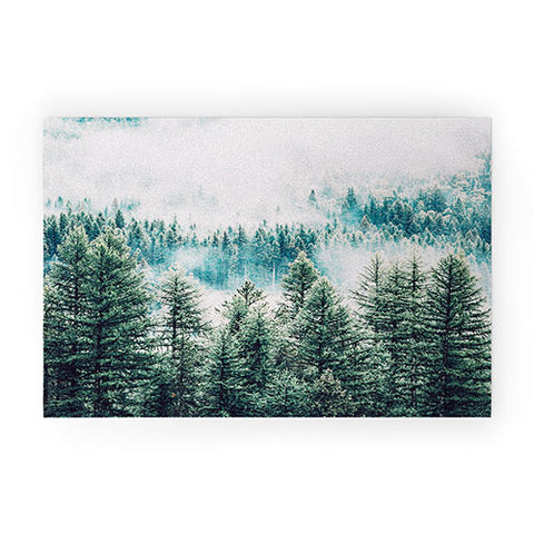 83 Oranges Forest And Fog Welcome Mat