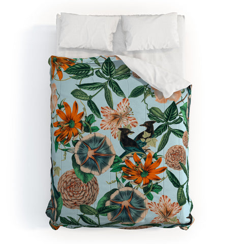 83 Oranges Forest Birds Comforter