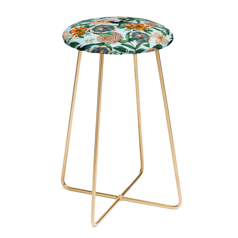 83 Oranges Forest Birds Counter Stool