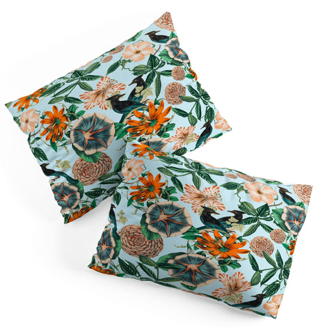 83 Oranges Forest Birds Pillow Shams