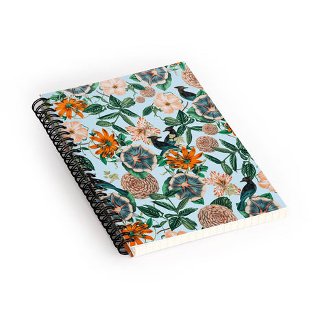 83 Oranges Forest Birds Spiral Notebook