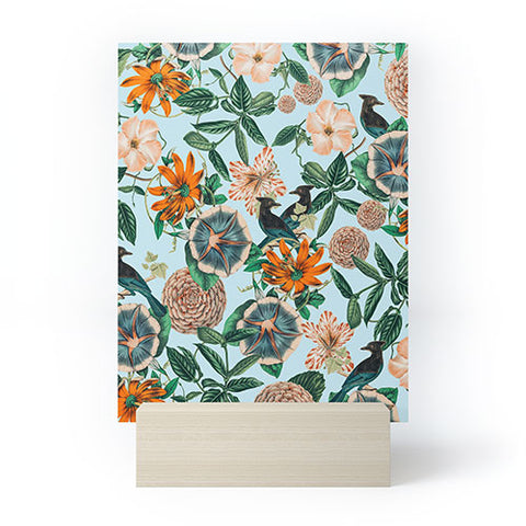 83 Oranges Forest Birds Mini Art Print