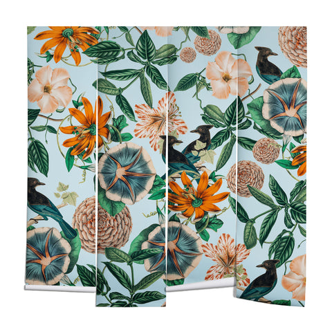 83 Oranges Forest Birds Wall Mural