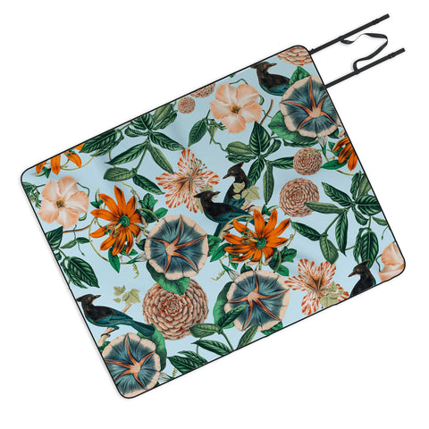 83 Oranges Forest Birds Picnic Blanket