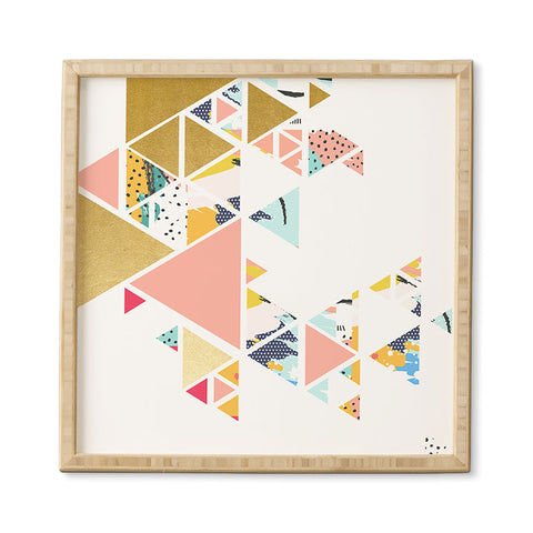 83 Oranges Geometric Abstraction Framed Wall Art
