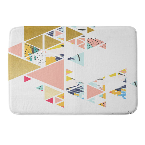 83 Oranges Geometric Abstraction Memory Foam Bath Mat