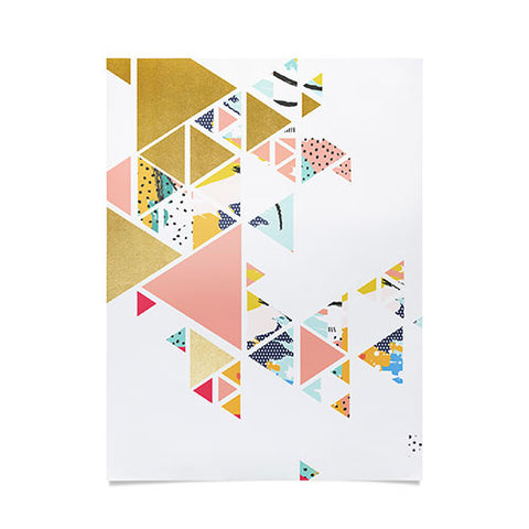 83 Oranges Geometric Abstraction Poster