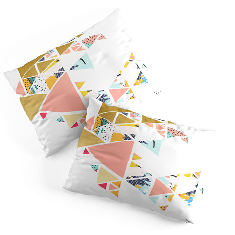 83 Oranges Geometric Abstraction Pillow Shams
