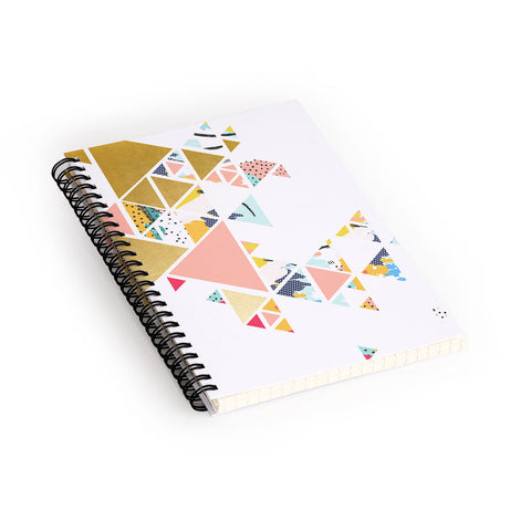 83 Oranges Geometric Abstraction Spiral Notebook