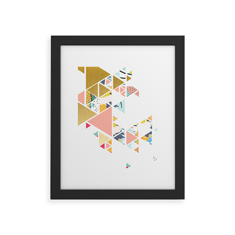 83 Oranges Geometric Abstraction Framed Art Print