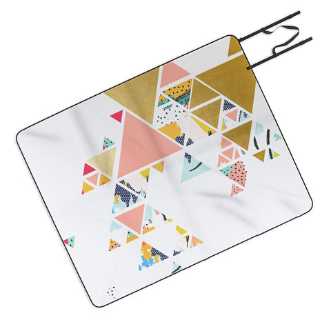 83 Oranges Geometric Abstraction Picnic Blanket