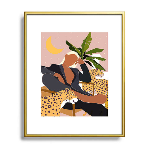 83 Oranges Girl Boss II Metal Framed Art Print