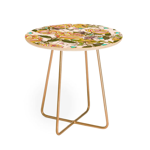 83 Oranges Golden Beauty Round Side Table