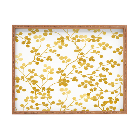 83 Oranges Golden Vines Rectangular Tray
