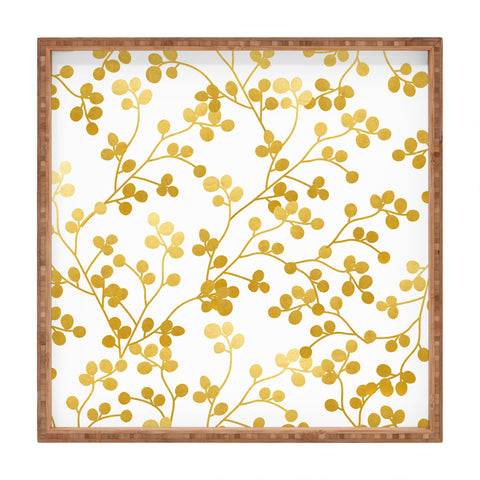 83 Oranges Golden Vines Square Tray