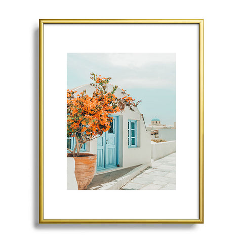 83 Oranges Greece Photography Travel Metal Framed Art Print