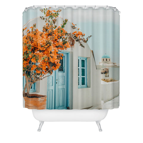83 Oranges Greece Photography Travel Shower Curtain