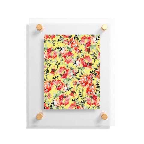 83 Oranges Happiness Flowers Floating Acrylic Print