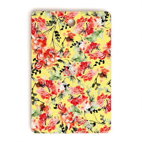 83 Oranges Happiness Flowers Cutting Board Rectangle