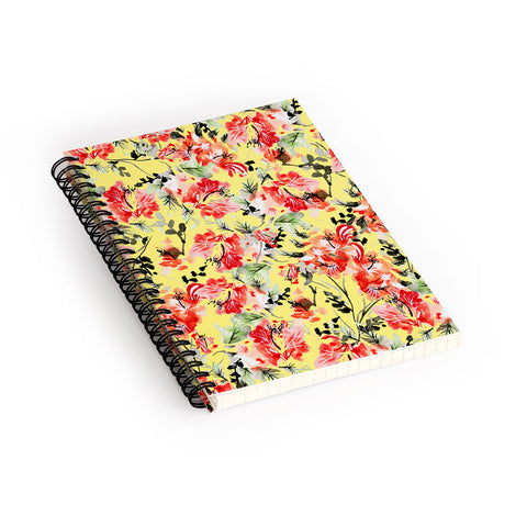 83 Oranges Happiness Flowers Spiral Notebook