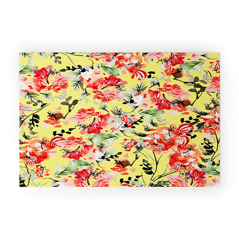 83 Oranges Happiness Flowers Welcome Mat
