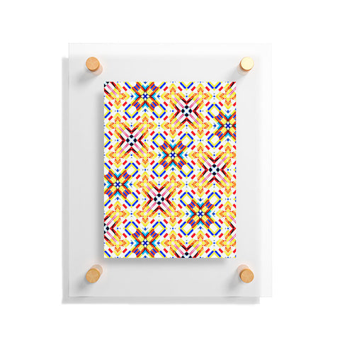83 Oranges Happiness Pattern Floating Acrylic Print