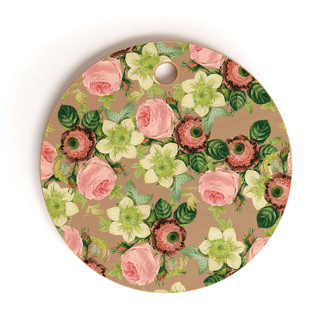 83 Oranges Hawaiian Flora Cutting Board Round