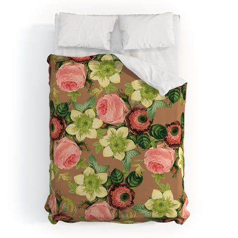 83 Oranges Hawaiian Flora Duvet Cover