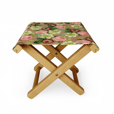 83 Oranges Hawaiian Flora Folding Stool